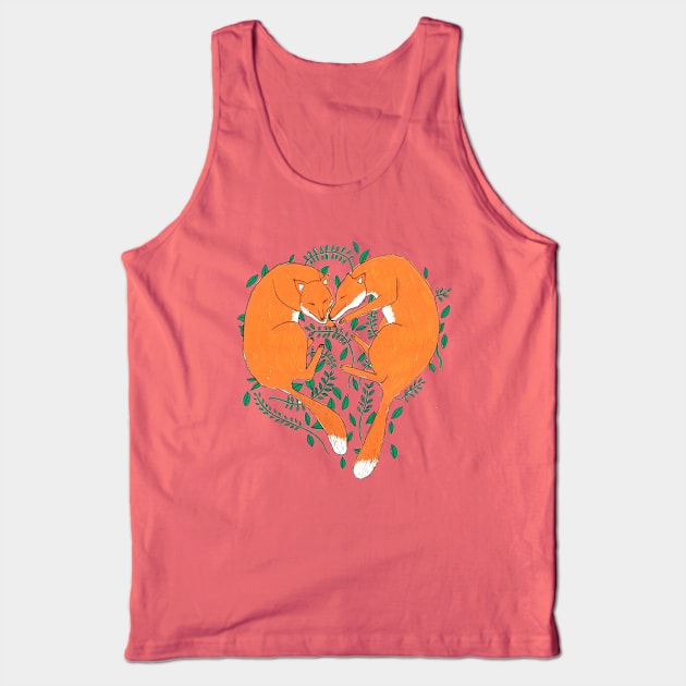 Love Foxes :) Tank Top by DoodlesAndStuff